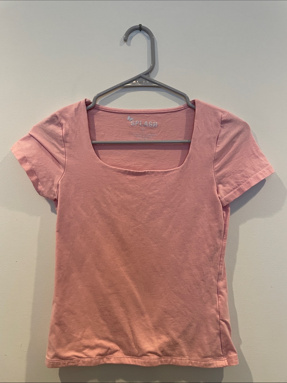 Light Pink Women’s Square Neck Top